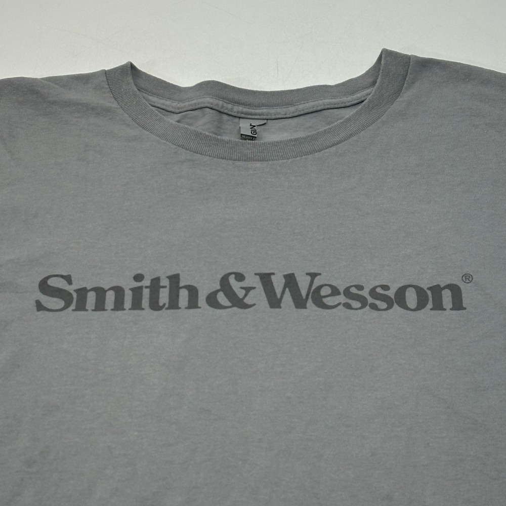 Smith‎ & Wesson Graphic Gildan Men's T-Shirt Gray Size 3XL